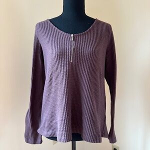 *BOBEAU* Brown Long Sleeve Shirt Size Medium